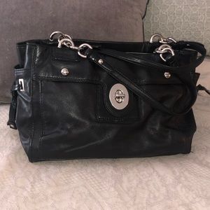 Coach Black Leather Handbag